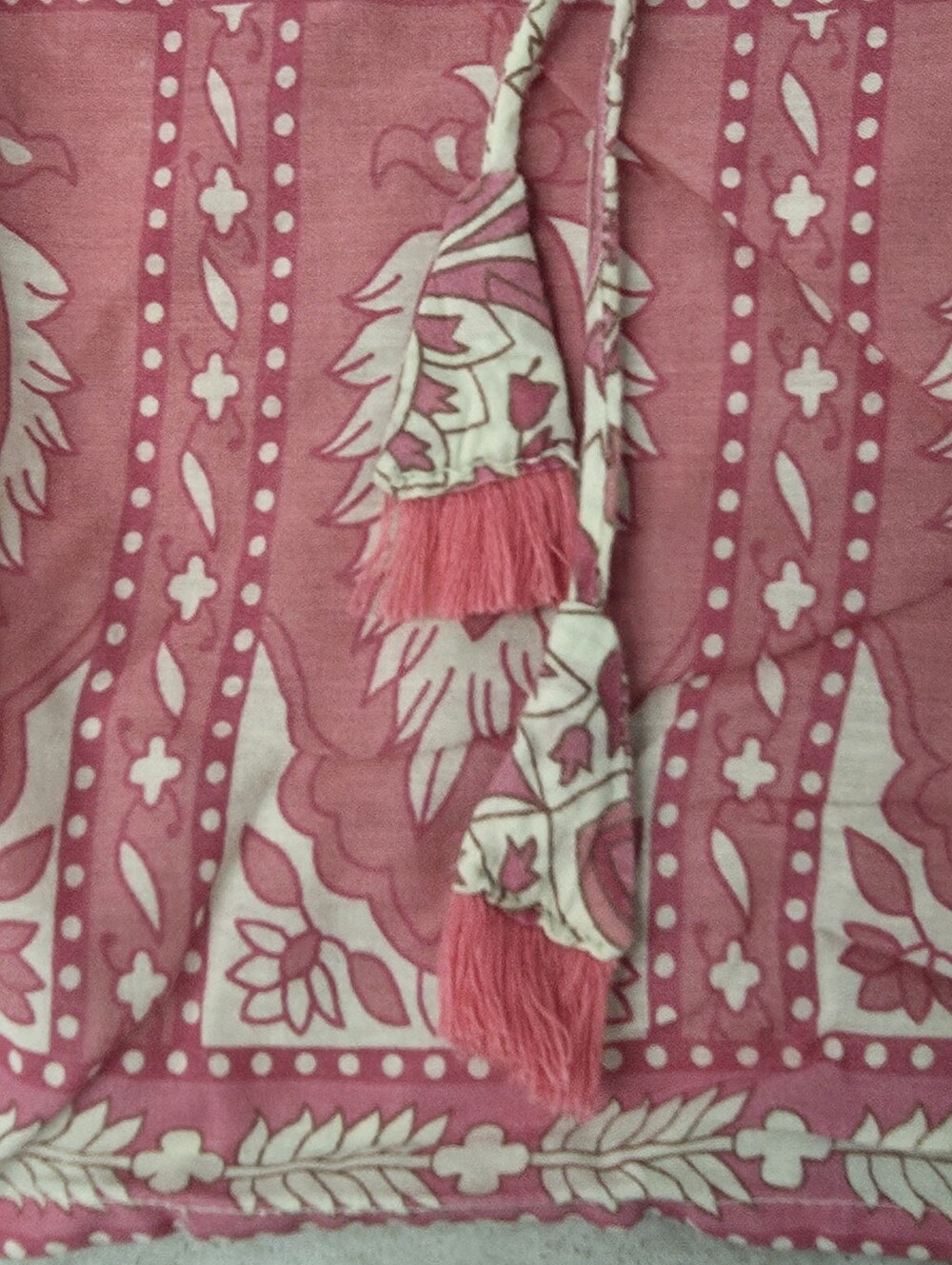 NATURAL LIFE Coral-Pink Printed Boho Tunic - Picture 6 of 7